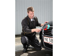 Vikan Transport Handborstel 320mm Zachte Gespleten Vezel Rood/Groen