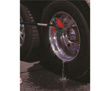 Vikan Transport Waterdoorlatende Velgborstel 240mm Rood/Groen