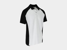 Herock BRABO Tweekleurig polo met korte mouwen Wit/Zwart