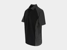 Herock BRABO Tweekleurig polo met korte mouwen Zwart/Antraciet