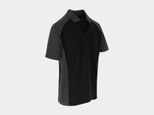 Herock BRABO Tweekleurig polo met korte mouwen Zwart/Antraciet