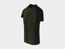 Herock TORI Tweekleurig T-shirt met korte mouwen Donker Kaki/Zwart