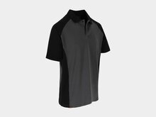 Herock BRABO Tweekleurig polo met korte mouwen Antraciet/Zwart