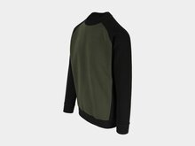 Herock BORIS Tweekleurig Sweater Donker Kaki/Zwart