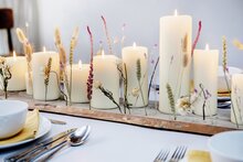 Bolsius Stompkaarsen 120/58 Ivoor tray 12 stuks 33 branduren