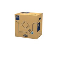 Tork Soft Dinerservet Advanced 3-Laags Blauwgroen 1/4 vouw 12x100st, 1.200st/doos