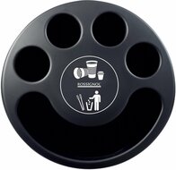 Vuilnisbak-multigob-zwart 25L