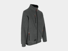 Herock OTAR Sweater met Kraag Donker Heather Grijs