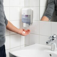 Tork S5 mini handzeep dispenser wit/transparant