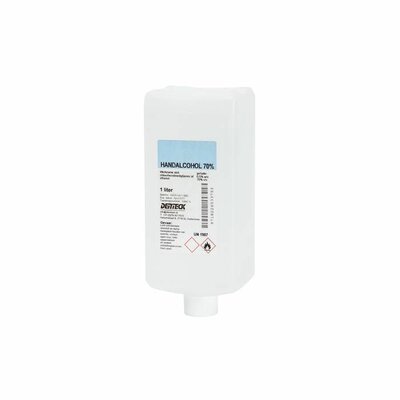 SMAH Denteck Handalcohol 70% dun 12x1lt. (voor elleboog dispenser) SMAH Denteck Handalcohol 70% dun 12x1lt. (voor elleboog dispenser)