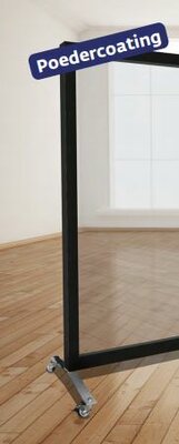 Safety Screen Vloermodel Br. 1000 x H. 1600 mm Poedercoating Safety Screen Vloermodel Br. 1000 x H. 1600 mm Poedercoating