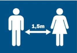 Social distance displayborden A4 formaat Social distance displayborden A4 formaat