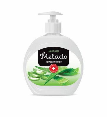 Melado Handzeeppompje Alivera antibacterieel 6x500ml Melado Handzeeppompje Alivera antibacterieel 6x500ml