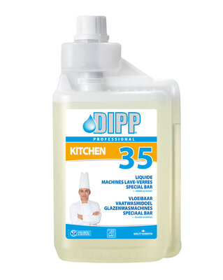 DIPP N° 35 - 1L DOSY Vloeibaar Vaatwasmiddel Glazenwasmachines Special Bar DIPP N° 35 - 1L DOSY Vloeibaar Vaatwasmiddel Glazenwasmachines Special Bar