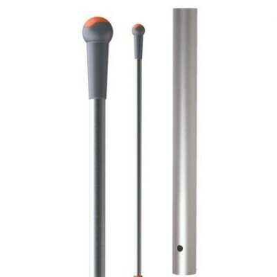 iVo Giotto Aluminium steel Oranje Handvat 145cm met 1 Gat 23mm iVo Giotto Aluminium steel Oranje Handvat 145cm met 1 Gat 23mm