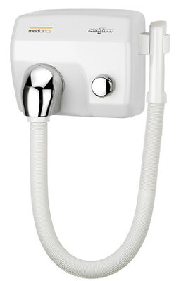 All Care Mediclinics Haardroger drukknop wit met slang All Care Mediclinics Haardroger drukknop wit met slang