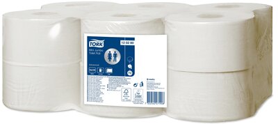 Tork Mini Jumbo Toiletpapier Advanced T2 2-laags wit