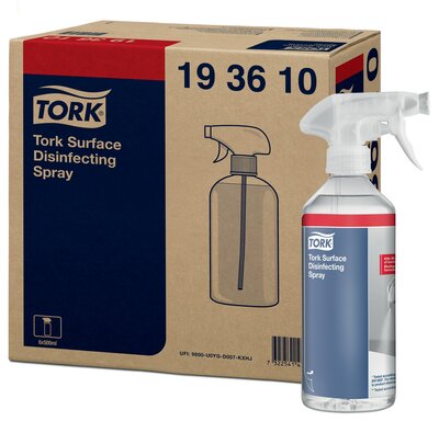 Tork Desinfecterende Spray voor oppervlakken, 500 ml Tork Desinfecterende Spray voor oppervlakken, 500 ml