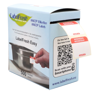 LabelFresh Easy Etiketten Woensdag 500 labels klein LabelFresh Easy Etiketten Woensdag 500 labels klein