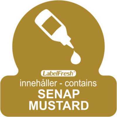 LabelFresh Codelabel Mosterd 500 etiketten. LabelFresh Codelabel Mosterd 500 etiketten.