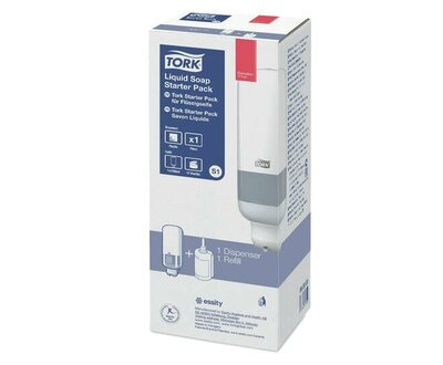 Tork Vloeibare Zeep Dispenser Starterpack S1 Wit Tork Vloeibare Zeep Dispenser Starterpack S1 Wit
