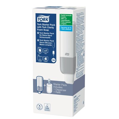 Tork Starter Pack met Clarity Foam Soap S4 Wit Tork Starter Pack met Clarity Foam Soap S4 Wit