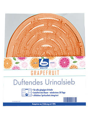 Becher Geurige Urinoir Zeef grapefruit 1 st Becher Geurige Urinoir Zeef grapefruit 1 st
