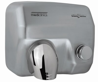 All Care Mediclinics Handendroger RVS drukknop All Care Mediclinics Handendroger RVS drukknop