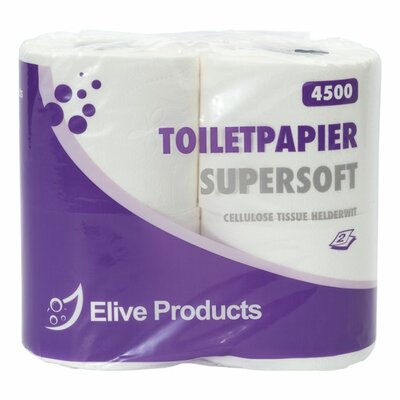 Elive Toiletpapier 10x4 rol 2 lgs. cellulose Elive Toiletpapier 10x4 rol 2 lgs. cellulose