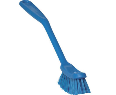 Vikan Medium Vaatborstel Smalle Borstelkop 290mm Blauw Vikan Medium Vaatborstel Smalle Borstelkop 290mm Blauw