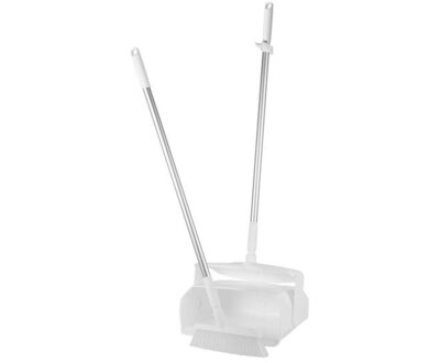 Vikan Afsluitbare Stoffer en Blik Met Bezem 350mm Wit Vikan Afsluitbare Stoffer en Blik Met Bezem 350mm Wit