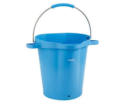 Vikan 20L Emmer Met Schenktuit en Maatverdeling Blauw Vikan 20L Emmer Met Schenktuit en Maatverdeling Blauw