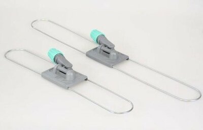 Zwabberhouder kunststof 40 cm - Grijs/Groen Zwabberhouder kunststof 40 cm - Grijs/Groen