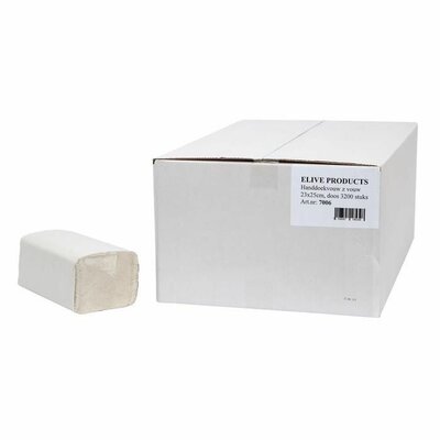 Elive z vouw handdoekpapier 2lg. 23x25cm. Elive z vouw handdoekpapier 2lg. 23x25cm.