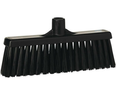 Vikan Bezem Met Rechte Hals Zwart 310mm Vikan Bezem Met Rechte Hals Zwart 310mm