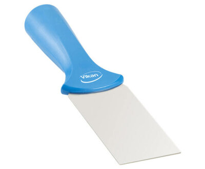 Vikan RVS Handschraper Met Schroefdraad Smal 50mm Blauw Vikan RVS Handschraper Met Schroefdraad Smal 50mm Blauw