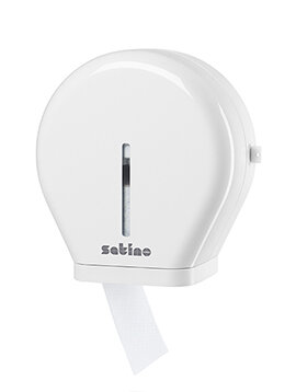 Satino bij wepa jumbo toiletroldispencer mini JT1 Satino bij wepa jumbo toiletroldispencer mini JT1