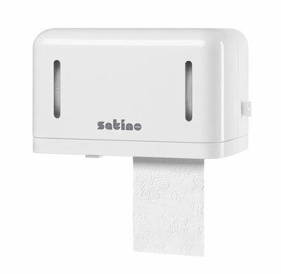 Satino bij wepa toiletroldispenser horizontaal MT1 Satino bij wepa toiletroldispenser horizontaal MT1