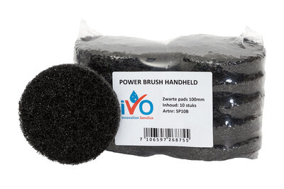 iVo Toppad Power Brush Zwart 100mm iVo Toppad Power Brush Zwart 100mm