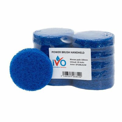 iVo Toppad Power Brush Blauw 100mm iVo Toppad Power Brush Blauw 100mm
