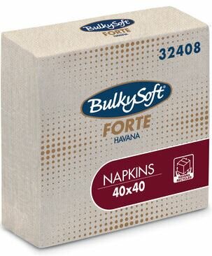 Bulkysoft servetten 2lgs 40x40cm plus, doos 2000 stuks - Havana Bulkysoft servetten 2lgs 40x40cm plus, doos 2000 stuks - Havana