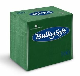 Bulkysoft servetten 2lgs 40x40cm, doos 2000 stuks - 1/8 vouw Groen Bulkysoft servetten 2lgs 40x40cm, doos 2000 stuks - 1/8 vouw Groen