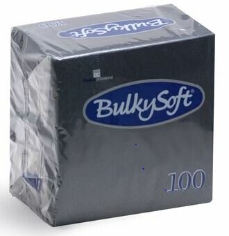 Bulkysoft servetten 3lgs 40x40cm, doos 1000 stuks - Zwart Bulkysoft servetten 3lgs 40x40cm, doos 1000 stuks - Zwart