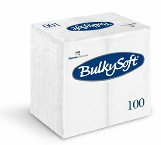 Bulkysoft servetten 3lgs 40x40cm, doos 1000 stuks - 1/8 Vouw Wit Bulkysoft servetten 3lgs 40x40cm, doos 1000 stuks - 1/8 Vouw Wit