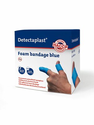 Detectaplast Foam Bandage Blauw 6cm x 4.5cm
