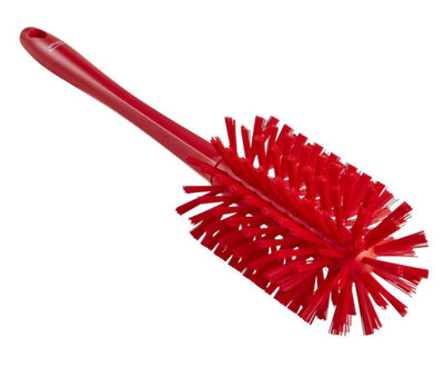 Vikan Medium Harde Pijpborstel Met Handvat (uit een stuk), Ø90, 460mm Rood Vikan Medium Harde Pijpborstel Met Handvat (uit een stuk), Ø90, 460mm Rood
