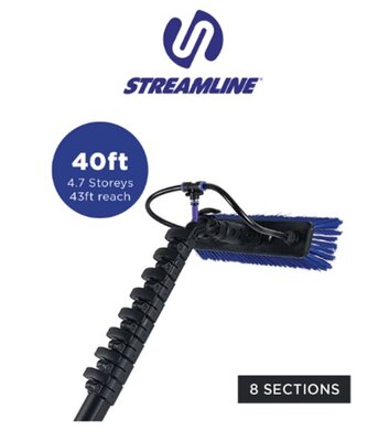 Streamline® OVA8® 30T Koolstofvezel Watergevoede Telescoopsteel – 12,2 m / 40 ft Streamline® OVA8® 30T Koolstofvezel Watergevoede Telescoopsteel – 12,2 m / 40 ft