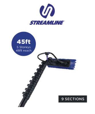 Streamline® OVA8® 30T Koolstofvezel Watergevoede Telescoopsteel – 13,7 m / 45 ft Streamline® OVA8® 30T Koolstofvezel Watergevoede Telescoopsteel – 13,7 m / 45 ft