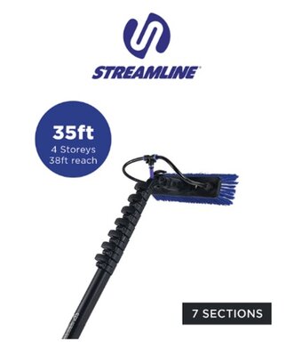 Streamline® OVA8® 30T Koolstofvezel Watergevoede Telescoopsteel – 10,7 m / 35 ft Streamline® OVA8® 30T Koolstofvezel Watergevoede Telescoopsteel – 10,7 m / 35 ft