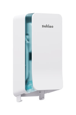 Satino Hyginity System toiletpapierdispenser voor dubbele rollen Wit JT3 Satino Hyginity System toiletpapierdispenser voor dubbele rollen Wit JT3